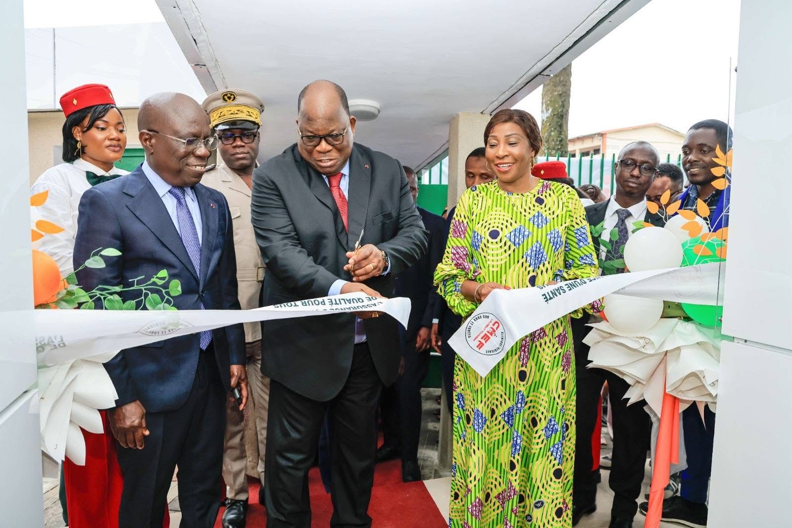 INAUGURATION DE LA CLINIQUE MÉDICALE DES EAUX ET FORÊTS LAURENT TCHAGBA